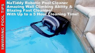 NaTiddy Robotic Pool Cleaner: Super Fast Cleaning Speed and Amazing Horizontal Wall Cleaning!