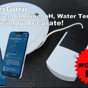 WaterGuru Sense: Get Your Pool's Free Chlorine, pH, Water Temp and Flow Sent Right to Your Phone!
