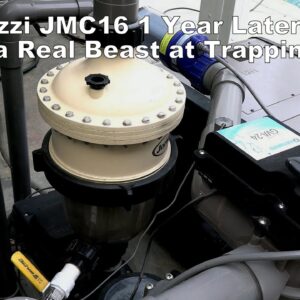 Jacuzzi JMC16 Multicyclone One Year Later - Really Traps 80% of the Dirt in a Pool!