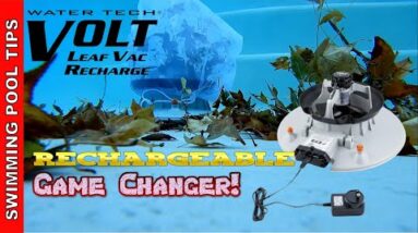 Water Tech VOLT Recharge Leaf Vac! Fully Rechargeable with a 3 Hour Run Time!