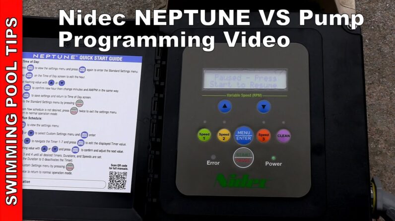 Nidec Neptune VS Pump Set Up and Programming Video