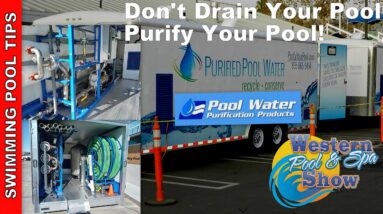 Don't Drain Your Pool! Pool Water Purification with Less Than 20% Water Loss!