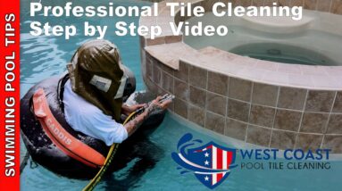 Remove Calcium From Your Pool Tile Amazing Results! West Coast Tile Cleaning