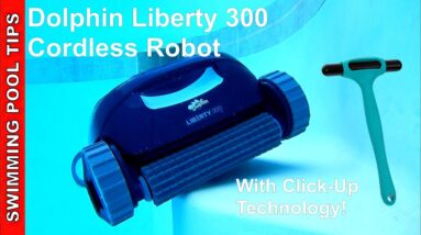 Dolphin Liberty 300 Cordless Robotic Pool Cleaner With Click-Up Technology!
