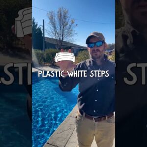 Steps for vinyl liner pools; an affordable and durable option #shorts