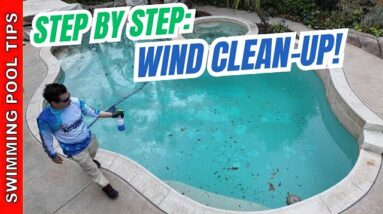 Pool Clean-Up After a Wind Storm: Step by Step Video!