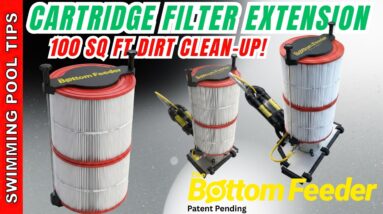 Cartridge Filter Extension for Large Dirt Clean-Up! Bottom Feeder & Shrimp Vacuum System -100 SQ FT!