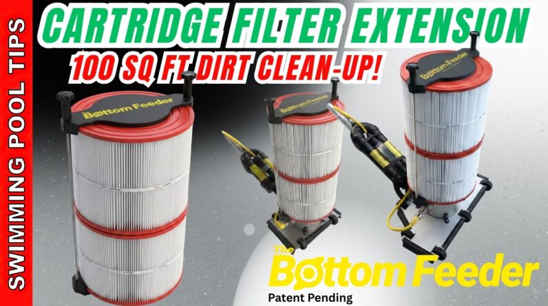 Cartridge Filter Extension for Large Dirt Clean-Up! Bottom Feeder & Shrimp Vacuum System -100 SQ FT!